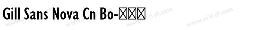 Gill Sans Nova Cn Bo字体转换